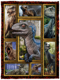Dinosaurs 3D, Laurel And Hardy Blanket, Film Quilt, Fleece Sherpa, Lovers Gifts VPS Cozy Plush Fleece Blanket - 30x40