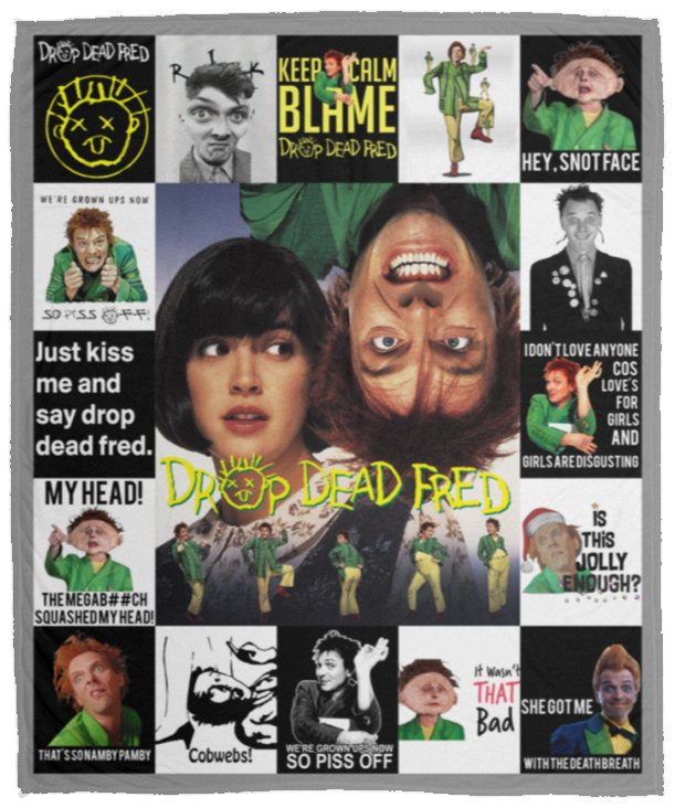 Drop Dead Fred Blanket, Drop Dead Fred Movie Fleece, Sherpa Blanket VPM Cozy Plush Fleece Blanket - 50x60