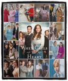 When Calls The Heart Blankets, Elizabeth Thatcher Fleece Sherpa, Erin Krakow VPM Cozy Plush Fleece Blanket - 50x60