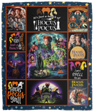 Hocus Pocus Blanket, Halloween Flannel Fleece, Sherpa Blanket Gift for Halloween VPM Cozy Plush Fleece Blanket - 50x60