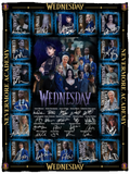 Wednesday Blanket, Wednesday Addams TV Series Fleece, Sherpa Blanket VPS Cozy Plush Fleece Blanket - 30x40