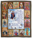 Mary Mother Of Jesus Quilt, Fleece Sherpa Blanket, Gift Ideas for Prayers VPM Cozy Plush Fleece Blanket - 50x60
