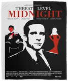 Threat Level Midnight Blanket, The Office Fleece, Sherpa Blanket VPM Cozy Plush Fleece Blanket - 50x60