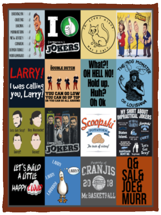 Impractical Jokers Blanket, Impractical Jokers TV Series Fleece, Sherpa Blanket VPS Cozy Plush Fleece Blanket - 30x40