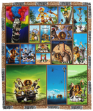 Madagascar Movies Blanket, Madagascar 3D Fleece, Sherpa Blanket VPM Cozy Plush Fleece Blanket - 50x60