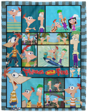 Phineas and Ferb Blanket, Phineas and Ferb Cartoon Movies Fleece, Sherpa Blanket VPL Cozy Plush Fleece Blanket - 60x80