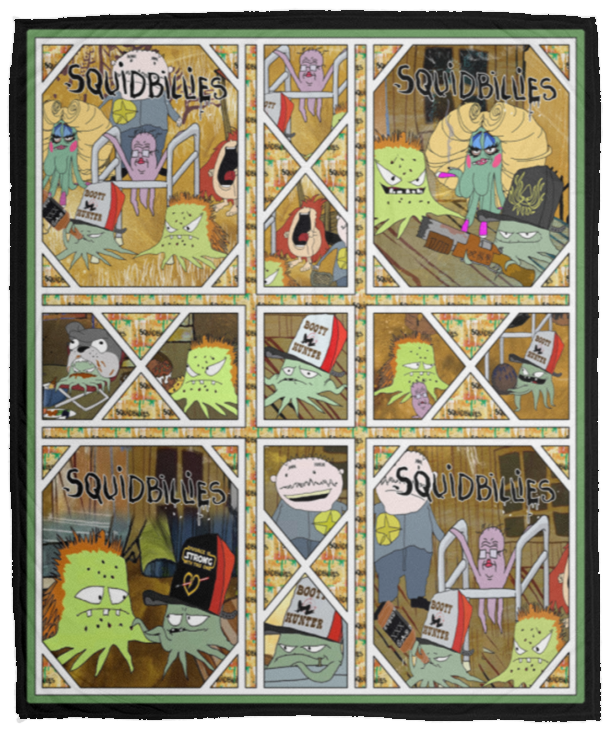 Squidbillies Blanket, Squidbillies Cartoon Movies Fleece, Sherpa Blanket Gifts VPM Cozy Plush Fleece Blanket - 50x60