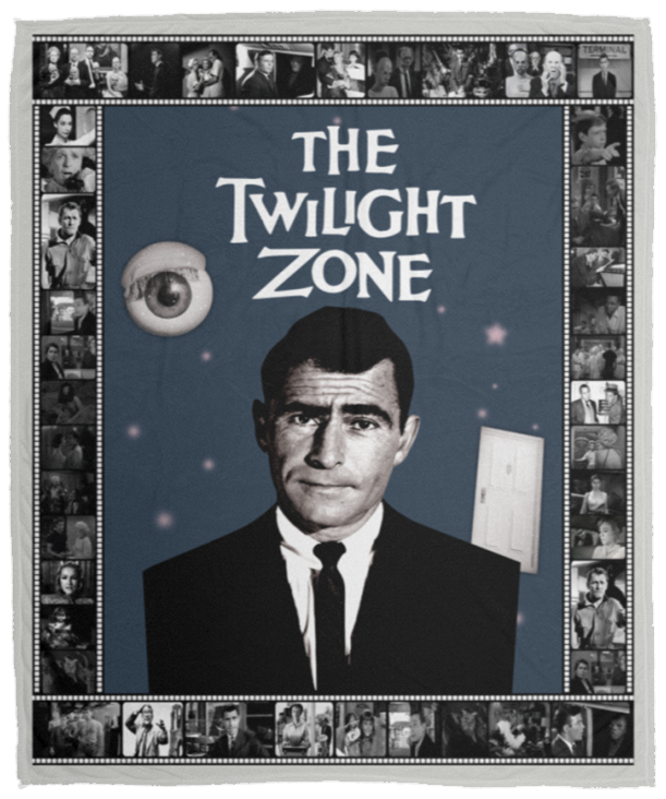 The Twilight Zone Blanket, The Twilight Zone 1959 Fleece, Sherpa Blanket VPM Cozy Plush Fleece Blanket - 50x60