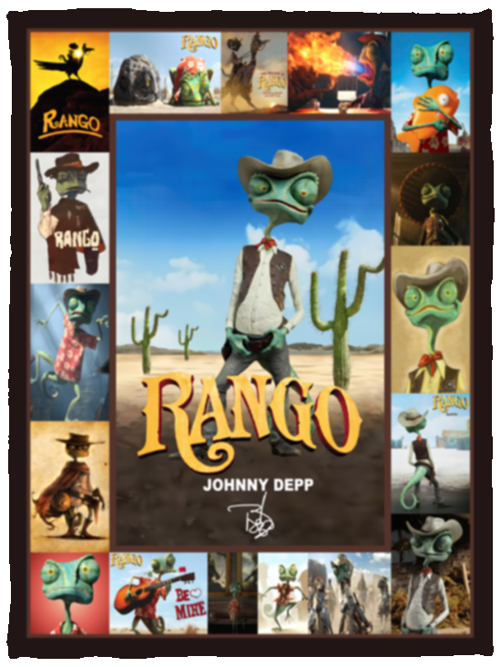 Rango Blanket, Rango Cartoon Movies Fleece, Sherpa Blanket VPS Cozy Plush Fleece Blanket - 30x40