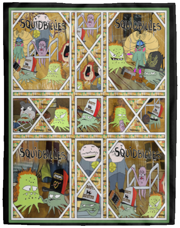 Squidbillies Blanket, Squidbillies Cartoon Movies Fleece, Sherpa Blanket Gifts VPL Cozy Plush Fleece Blanket - 60x80