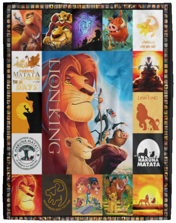 The Lion King Blanket, The Lion King Cartoon Movie Fleece, Sherpa Blanket Gifts VPL Cozy Plush Fleece Blanket - 60x80