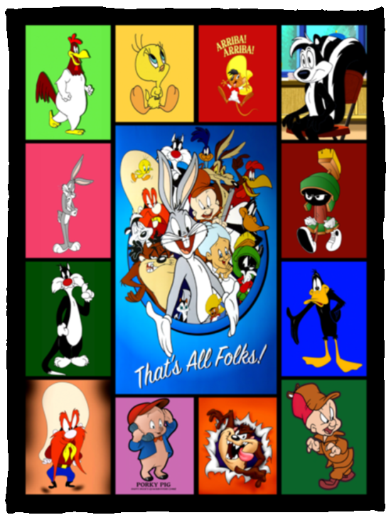LOONEY TUNES Blanket, Looney Tunes TV Series Fleece, Sherpa Blanket - VPS Cozy Plush Fleece Blanket - 30x40