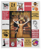 Hello Dolly Blankets, Gene Kelly Quilt, Fleece Sherpa, Barbra Streisand Blankets VPM Cozy Plush Fleece Blanket - 50x60