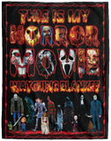 This is My Horror Movie Watching Blanket, This is My Horror Movie Blanket, Halloween Blanket Gift, Scary Movie Blanket, Horror Blanket Gifts for Halloween, Christmas Blankets V1 (60x80 inch) - VPL Cozy Plush Fleece Blanket - 60x80