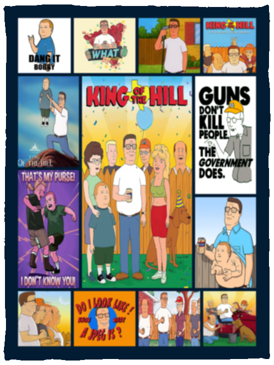 King of the Hill Blanket, King of the Hill TV Series Fleece, Blanket Ver2 VPS Cozy Plush Fleece Blanket - 30x40