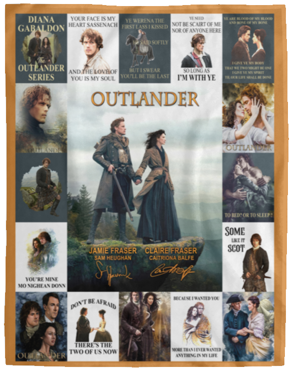 Outlander TV Series Blanket, Outlander Fleece, Sherpa Blanket VPL Cozy Plush Fleece Blanket - 60x80