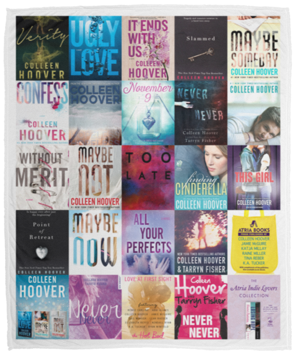 Colleen Hoover Blanket, Colleen Hoover Books Fleece, Sherpa Blanket VPM Cozy Plush Fleece Blanket - 50x60