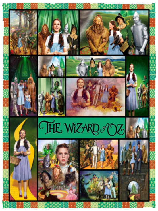 The Wizards of Oz Blanket, Magical Land of Oz Fleece Sherpa, Lovers Gifts VPS Cozy Plush Fleece Blanket - 30x40