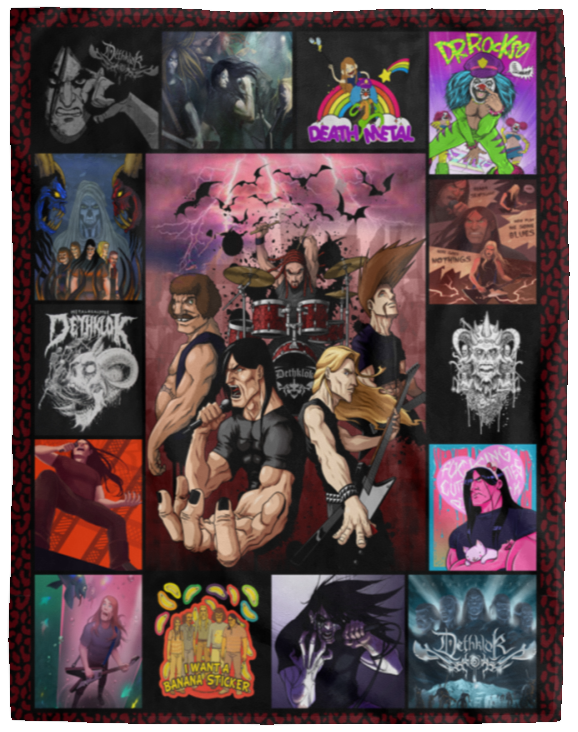 Metalocalypse TV Series Blanket, Metalocalypse Cartoon Fleece, Sherpa Blanket VPL Cozy Plush Fleece Blanket - 60x80