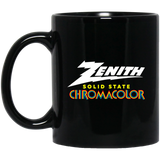 Zenith Mug Chromacolor, TV, Color, Electronics, Television Black Coffee Mug BM11OZ 11oz Black Mug