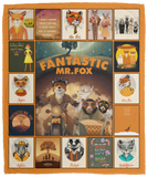 Fantastic Mr Fox Blanket, Fantastic Mr Fox Cartoon Movie Fleece, Sherpa Blanket  VPM Cozy Plush Fleece Blanket - 50x60
