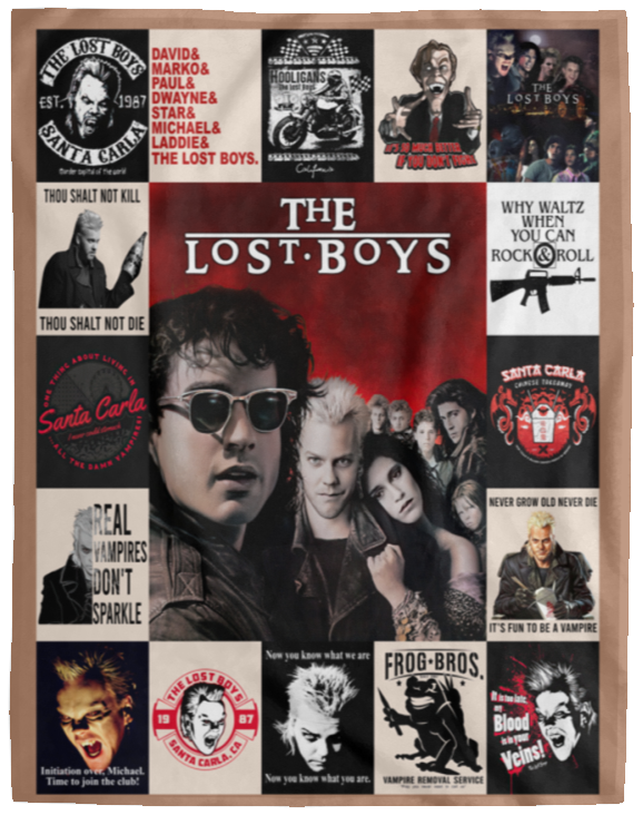 The Lost Boys Blanket, The Lost Boys Movies Fleece, Sherpa Blanket VPL Cozy Plush Fleece Blanket - 60x80
