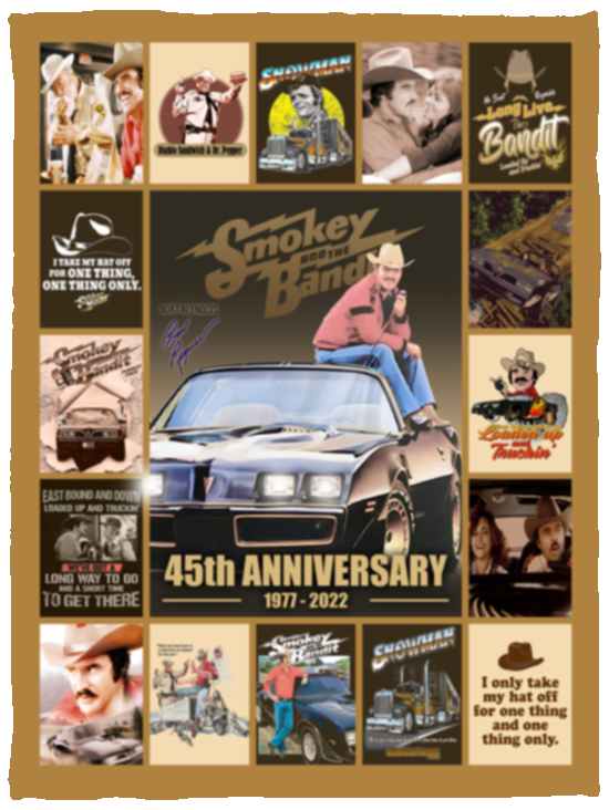 Smokey And The Bandit Blanket, 45th Anniversary Fleece Blanket Gift idea VPS Cozy Plush Fleece Blanket - 30x40