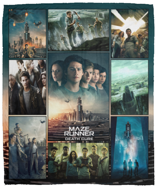 Maze Runner Blankets, Maze Runner The Death Cure Movie Fleece, Sherpa Blanket VPM Cozy Plush Fleece Blanket - 50x60