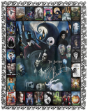 Tim Burton Blanket, Tim Burton Movies Characters Fleece Blanket Soft and Cozy VPL Cozy Plush Fleece Blanket - 60x80