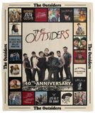 The Outsiders Blanket, The Outsiders - 40th Anniversary Fleece, Sherpa Blanket VPM Cozy Plush Fleece Blanket - 50x60