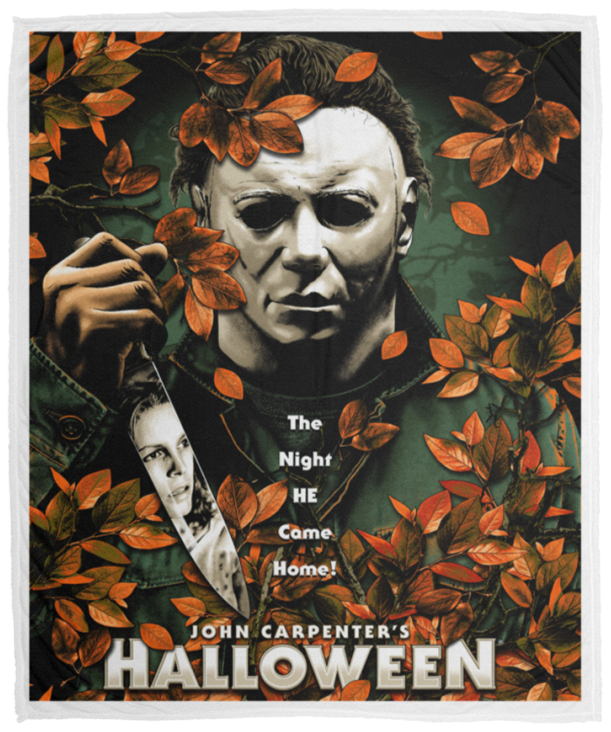 Halloween Michael Myers Blanket, Ultra-Soft Warm Micro Fleece, Sherpa Blanket D7 - VPM Cozy Plush Fleece Blanket - 50x60