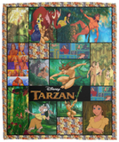 Tarzan Blankets, Tarzan 3D and Jane Fleece, Sherpa Blanket Soft and Cozy VPM Cozy Plush Fleece Blanket - 50x60
