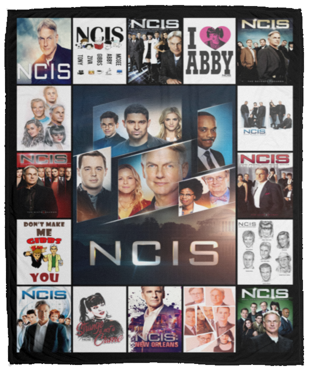 NCIS Gibbs' Rules Blankets, David McCallum Fleece Sherpa, NCIS Blankets VPM Cozy Plush Fleece Blanket - 50x60