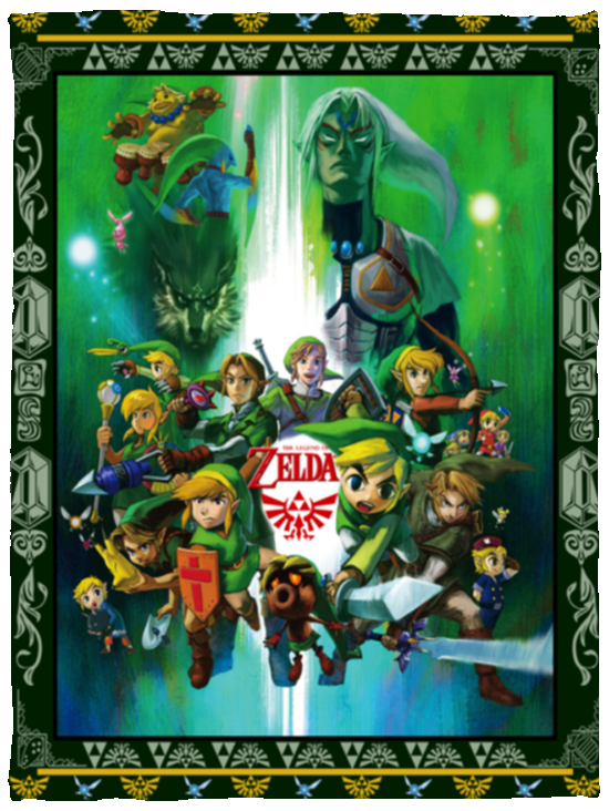 The Legend Of Zelda Blankets, Tears of the Kingdom Quilt, Fleece Sherpa - VPS Cozy Plush Fleece Blanket - 30x40