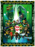 The Legend Of Zelda Blankets, Tears of the Kingdom Quilt, Fleece Sherpa - VPS Cozy Plush Fleece Blanket - 30x40