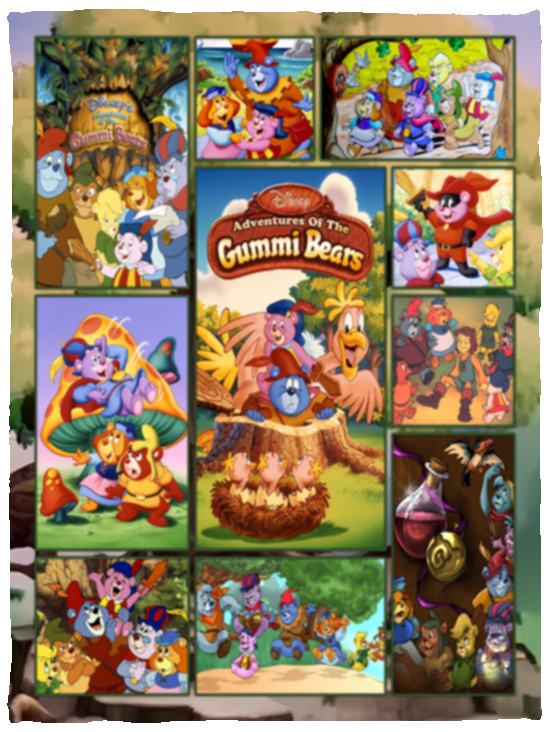Adventures of the Gummi Bears Blanket, Cartoon TV Series Fleece, Sherpa Blanket VPS Cozy Plush Fleece Blanket - 30x40