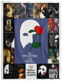 The Phantom Of The Opera Blanket, Broadway Musicals Fleece Blanket VPL Cozy Plush Fleece Blanket - 60x80