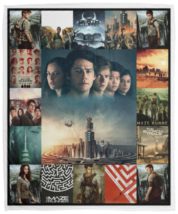 The Maze Runner Blanket, The Maze Runner Movies Fleece, Sherpa Blanket VPM Cozy Plush Fleece Blanket - 50x60
