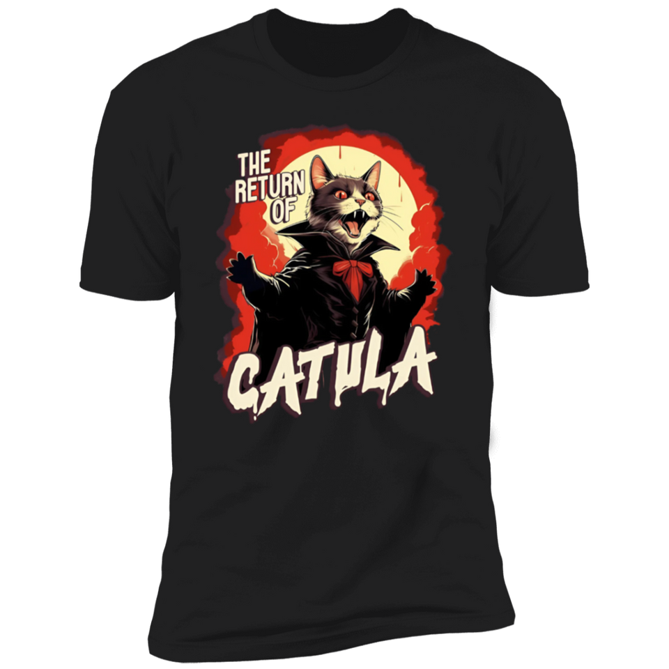The Return Of Vampurr T Shirt, Cat Dracula Halloween Cotton T-shirt NL3600 Premium Short Sleeve T-Shirt