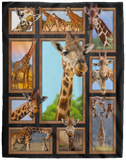 Giraffe Blanket, Giraffe 3D Fleece, Sherpa Blanket, Giraffe Lover Gift Ideas VPL Cozy Plush Fleece Blanket - 60x80
