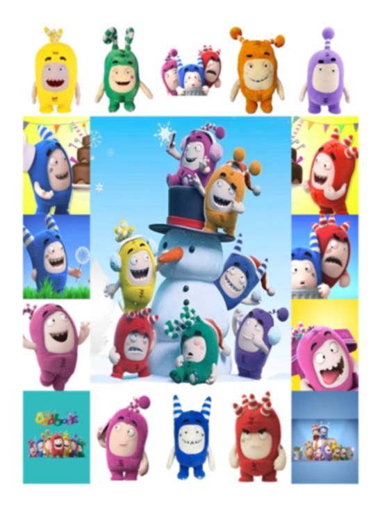 Oddbods Blanket, Oddbods Cartoons TV Series Fleece, Sherpa Blanket VPS Cozy Plush Fleece Blanket - 30x40
