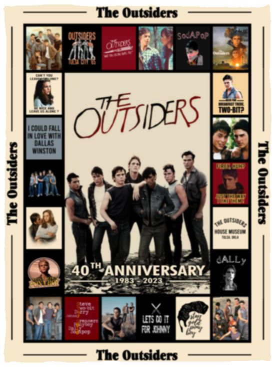 The Outsiders Blanket, The Outsiders - 40th Anniversary Fleece, Sherpa Blanket VPS Cozy Plush Fleece Blanket - 30x40