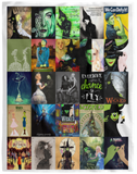 Wicked Blanket, Wicked the Musical on Broadway Fleece Sherpa Blanket Gifts VPL Cozy Plush Fleece Blanket - 60x80