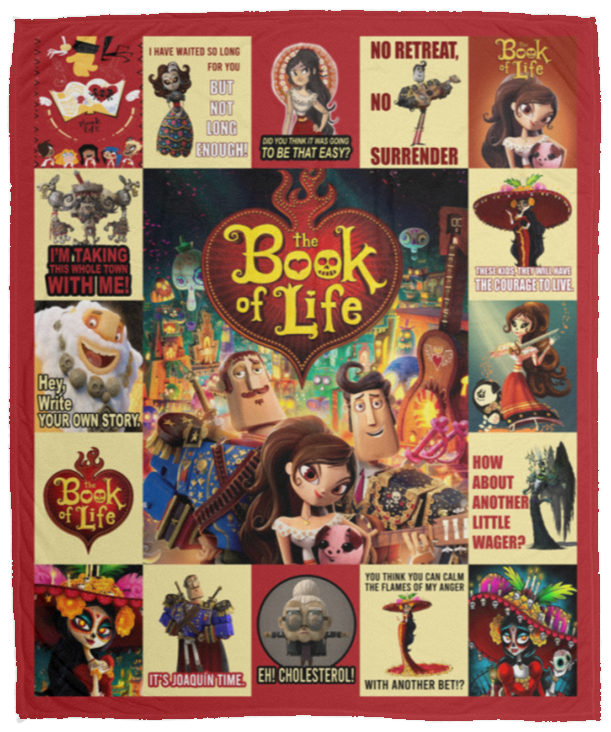 The Book Of Life Blanket, The Book Of Life Cartoon Movies Fleece, Sherpa Blanket VPM Cozy Plush Fleece Blanket - 50x60