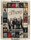 The Outsiders Blanket, The Outsiders - 40th Anniversary Fleece, Sherpa Blanket VPL Cozy Plush Fleece Blanket - 60x80
