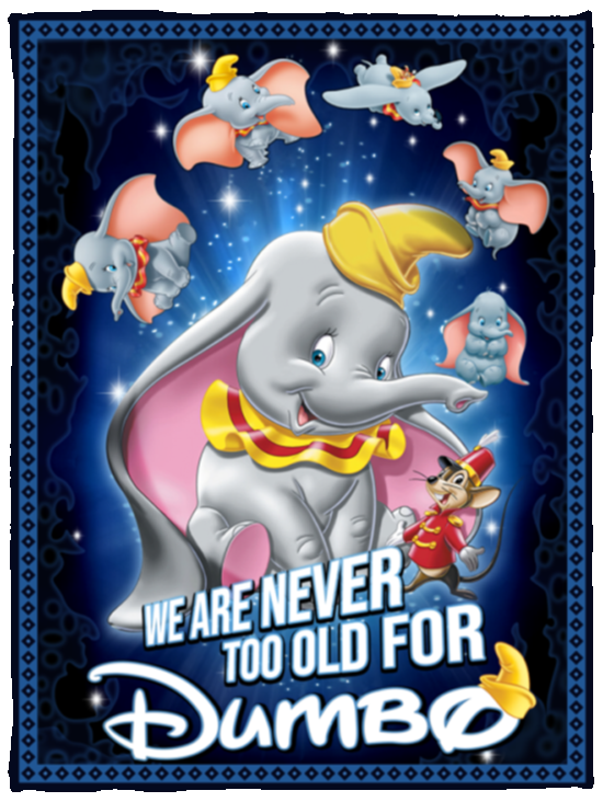 We Are Never Too Old For Dumbo Blanket, Dumbo Fleece, Sherpa Blanket - VPS Cozy Plush Fleece Blanket - 30x40