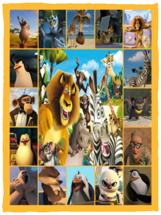 Madagascar Blanket, Madagascar Cartoon Movies Fleece, Sherpa Blanket VPS Cozy Plush Fleece Blanket - 30x40
