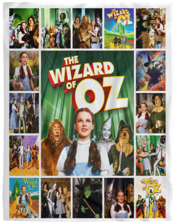 The Wizard Of Oz Fleece, Sherpa Blanket, The Wizard Of Oz - Judy Garland Blanket VPL Cozy Plush Fleece Blanket - 60x80