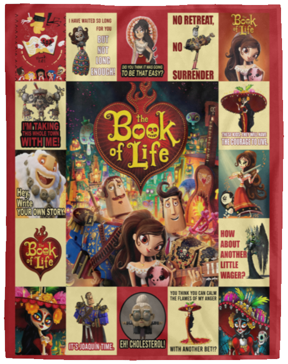 The Book Of Life Blanket, The Book Of Life Cartoon Movies Fleece, Sherpa Blanket VPL Cozy Plush Fleece Blanket - 60x80
