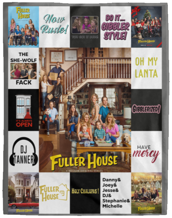 Fuller House Blanket, Fuller House Fleece, Sherpa Blanket Soft and Cozy VPL Cozy Plush Fleece Blanket - 60x80